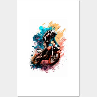 Astronaut Riding a BMX Bike On Mars Posters and Art